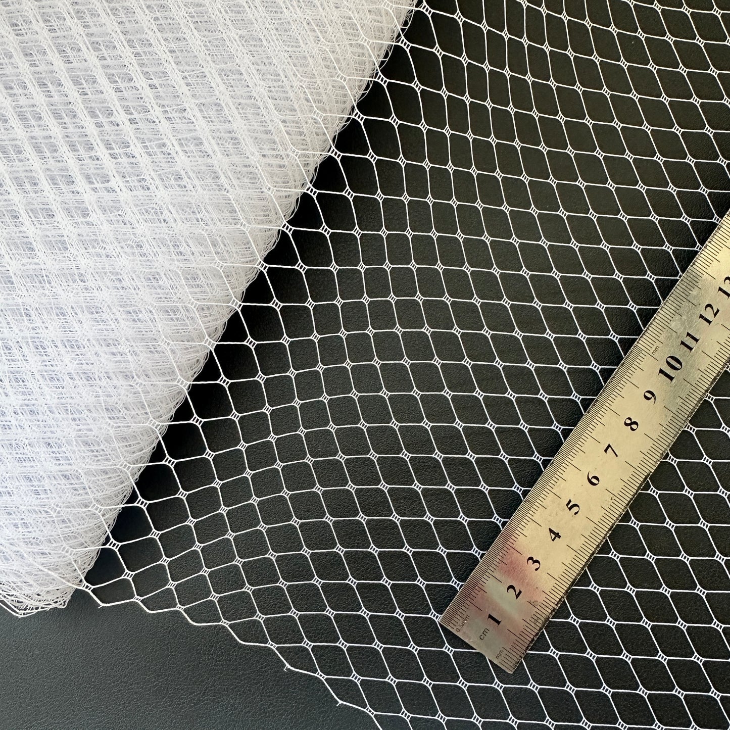 Taiwan made 1 cm Grid Bridal Veiling - 1m