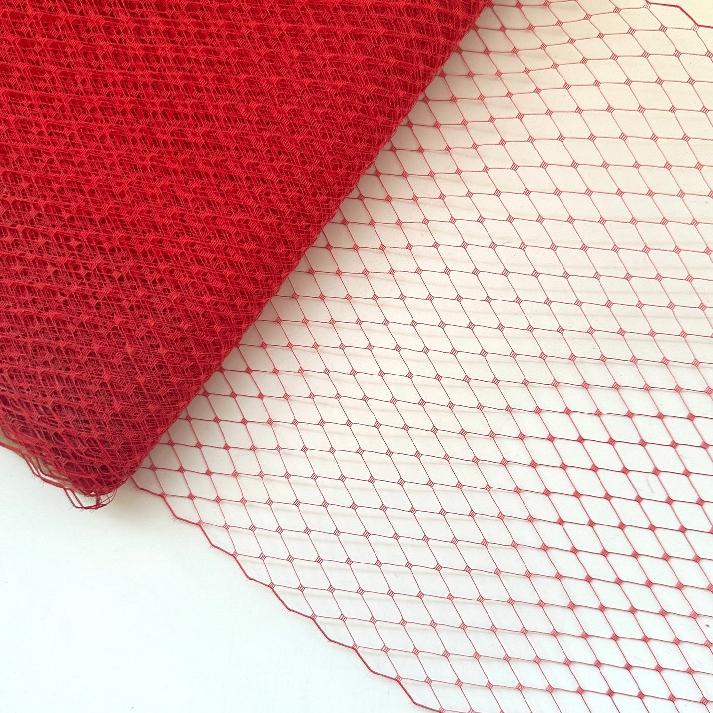 Taiwan made 1 cm Grid Bridal Veiling - 1m