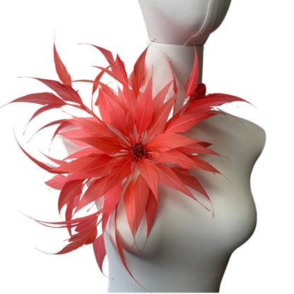30cm Large Size Arrow Shape Feather Flower Set DS250703