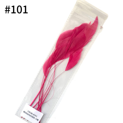 25cm Stripped Coque Feathers - Pack of 10 SF005