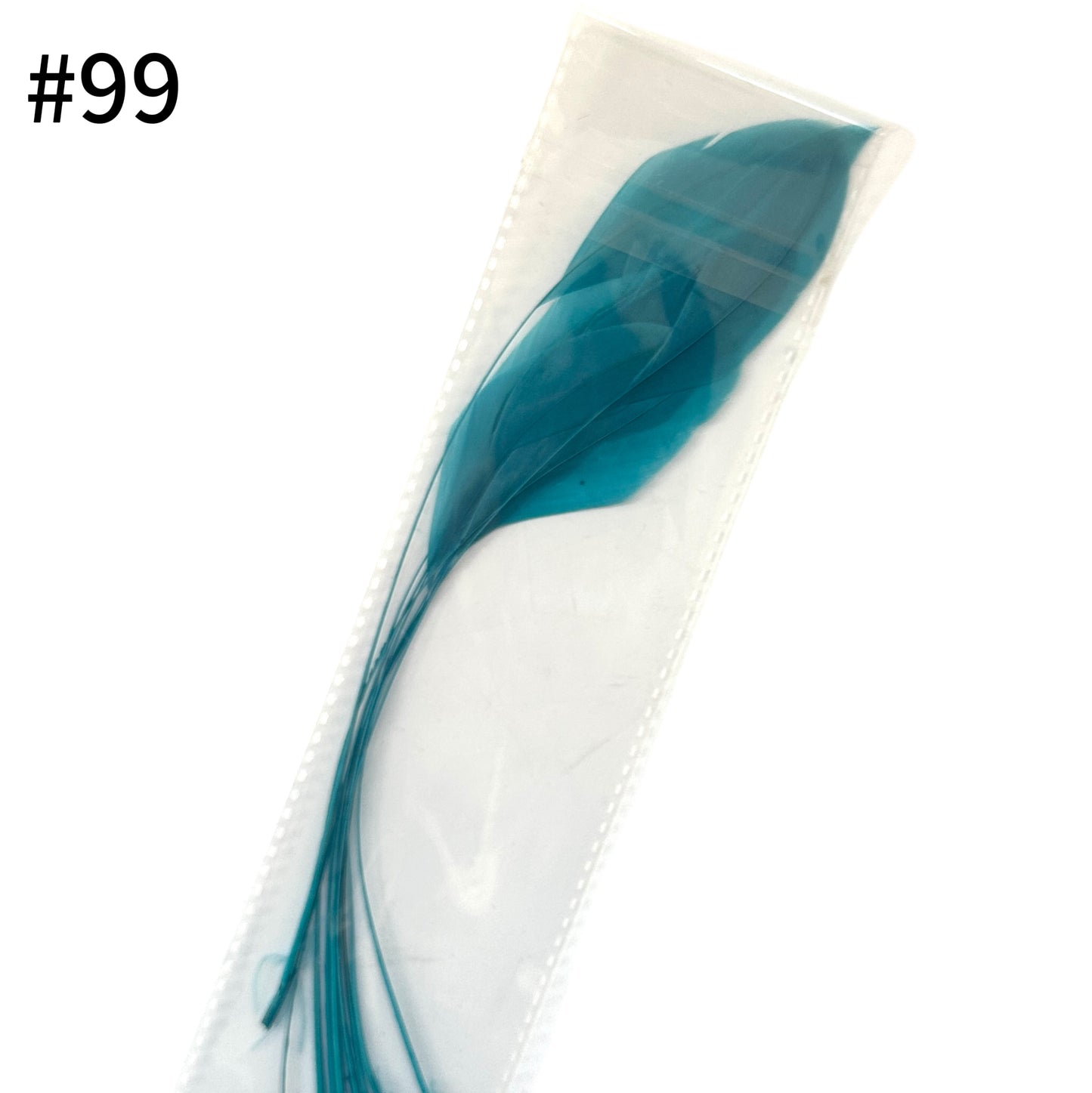 25cm Stripped Coque Feathers - Pack of 10 SF005