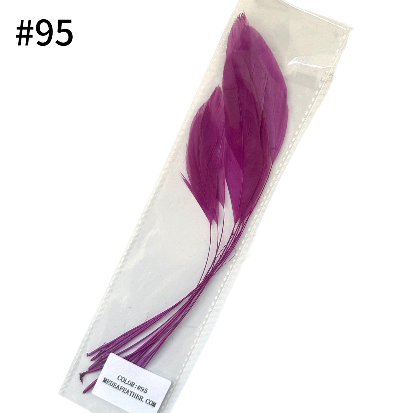 25cm Stripped Coque Feathers - Pack of 10 SF005