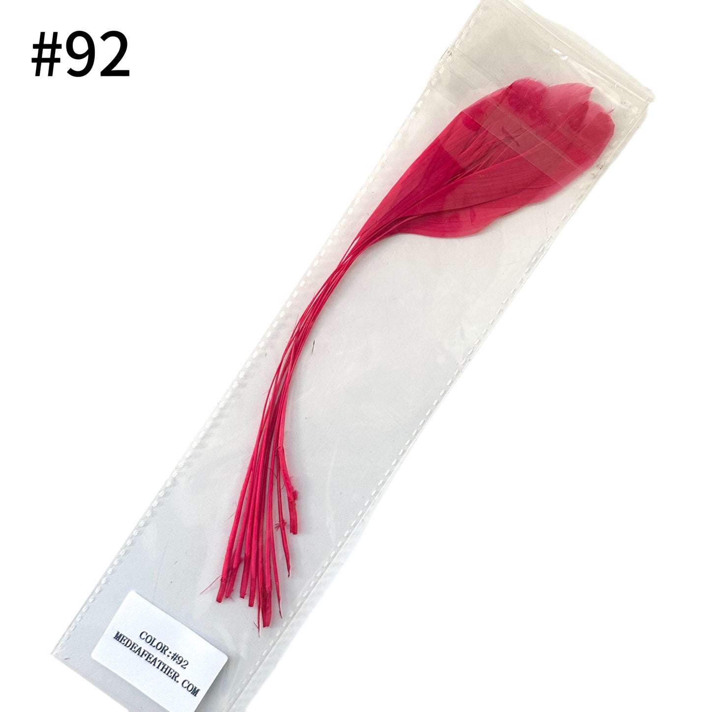 25cm Stripped Coque Feathers - Pack of 10 SF005