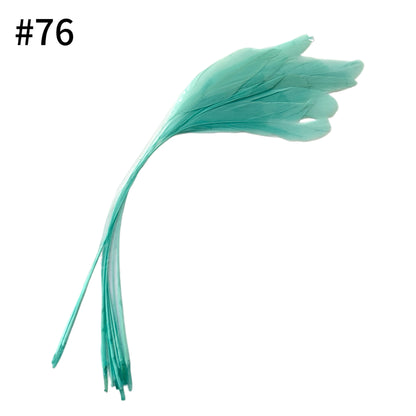 25cm Stripped Coque Feathers - Pack of 10 SF005