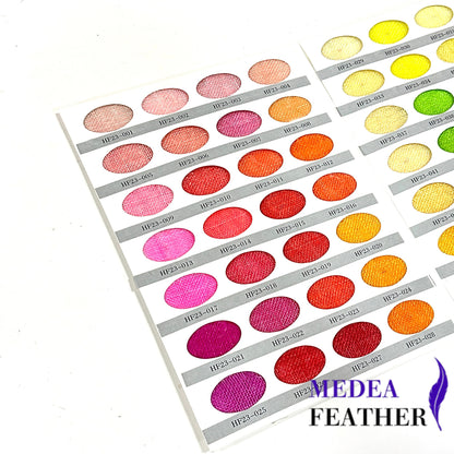 Sinamay Colour Card Chart 112 colours