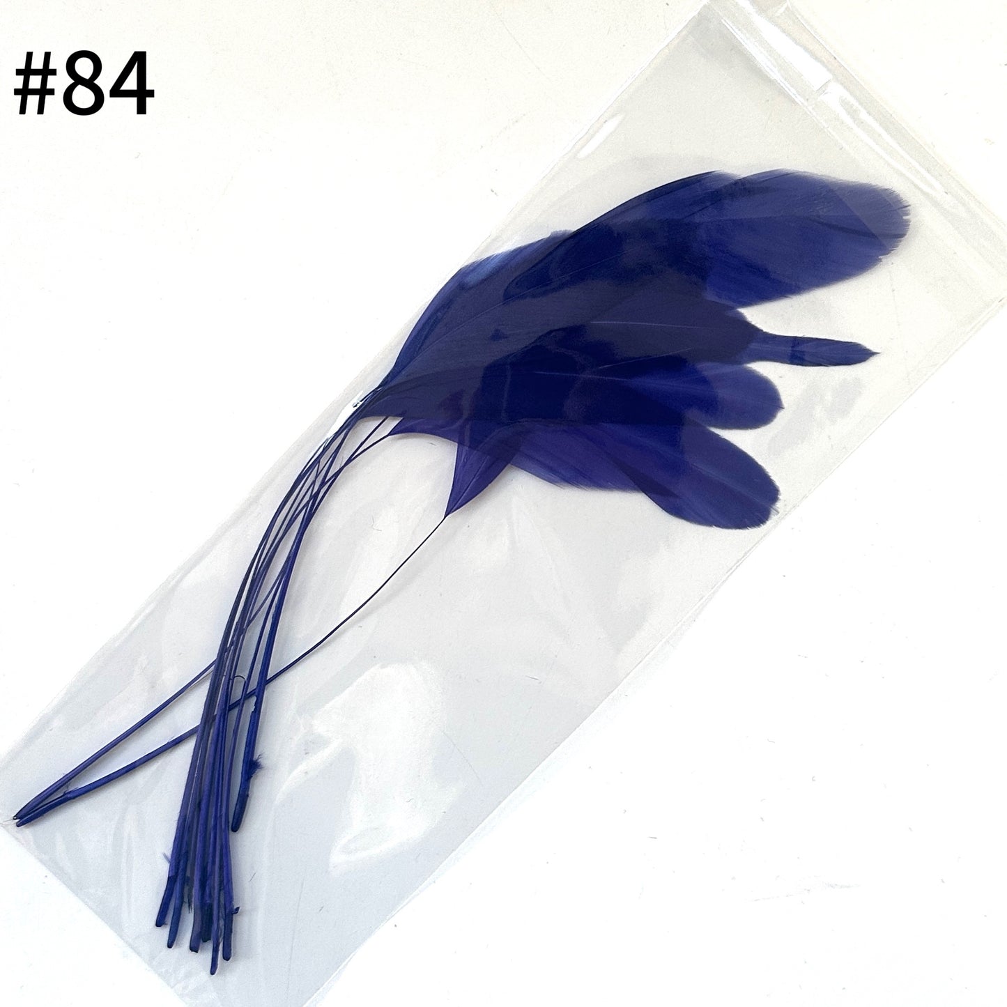 25cm Stripped Coque Feathers - Pack of 10 SF005