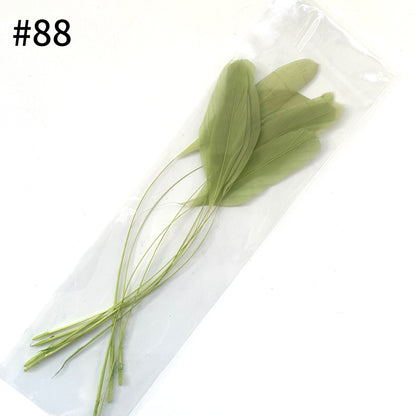 25cm Stripped Coque Feathers - Pack of 10 SF005