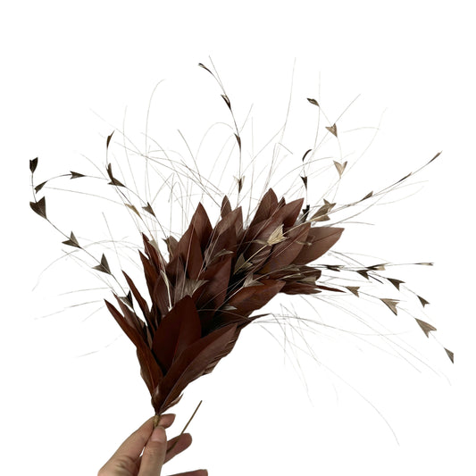"Starry"/ Handmade Gradient Design Feather Flower Mount