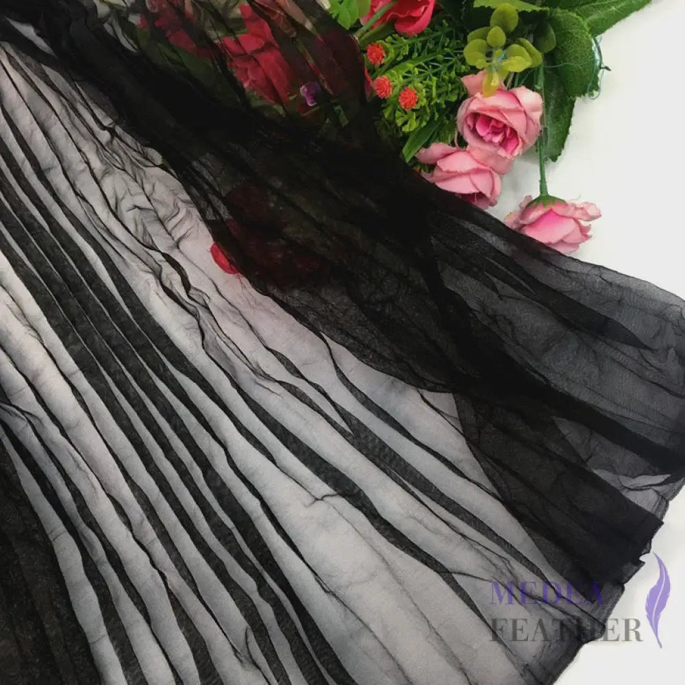 Accordion Pleats Mesh Fabric-1 Meter