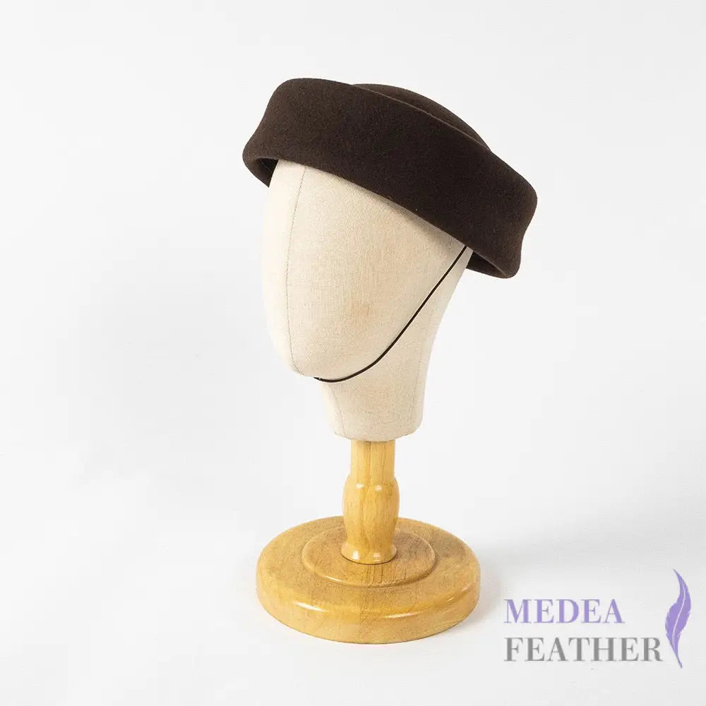 Air Hostess Felt Hat Base with Elastic