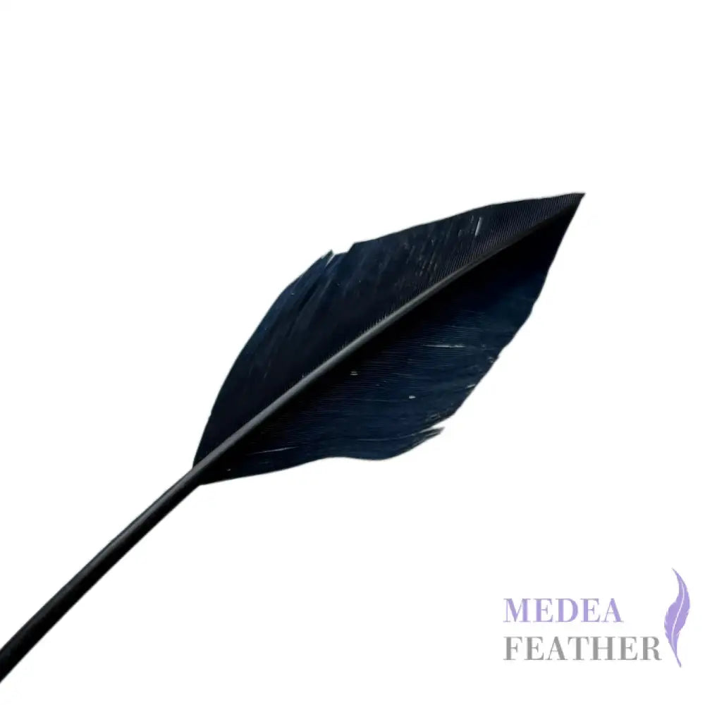 Arrowhead Turkey Quill Feather - #100 Dark navy