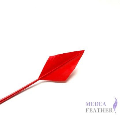 Arrowhead Turkey Quill Feather - #29 rouge red