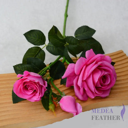 Artificial Flower Roses with Stems - Purple