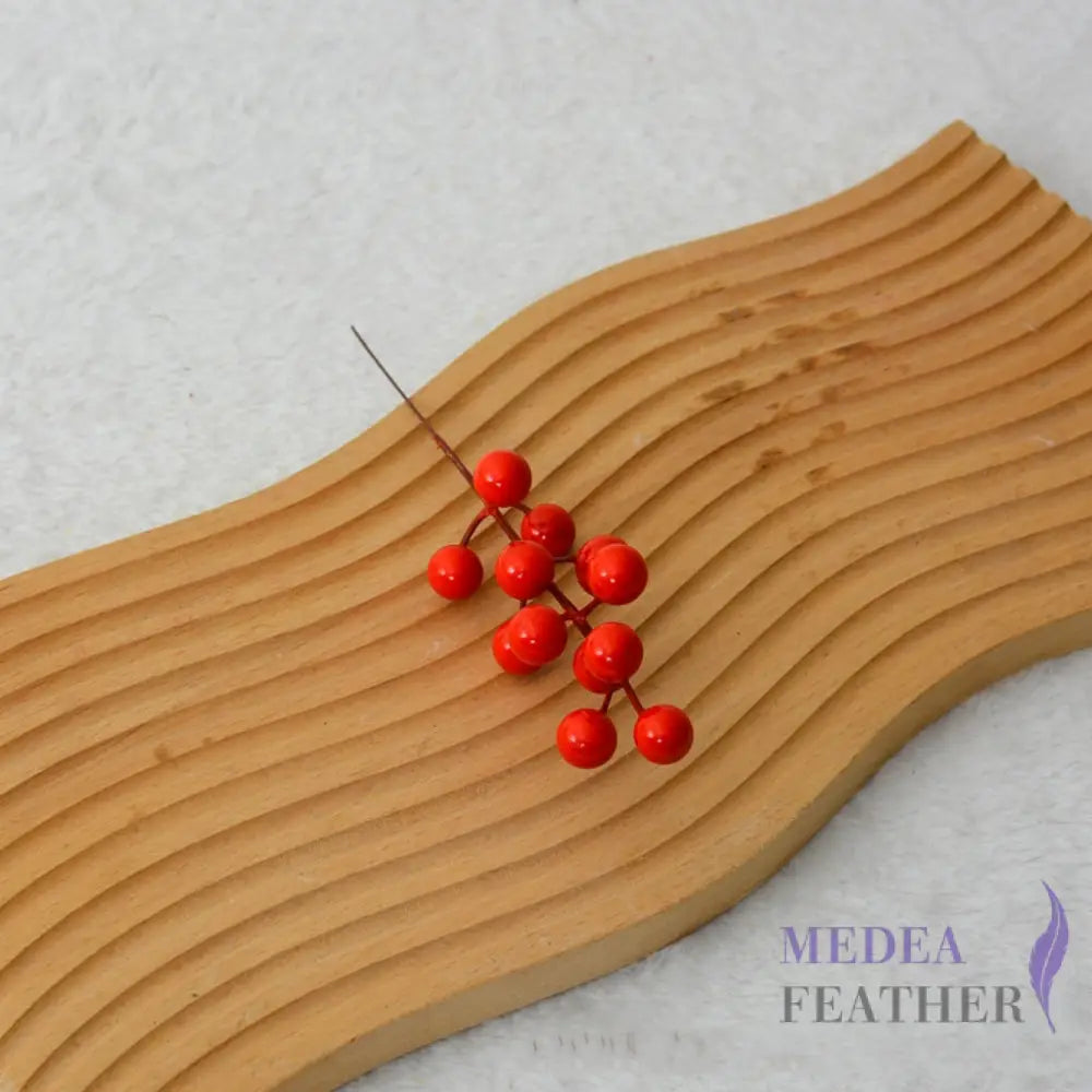 Artificial Red Berry Stems-Pack of 5