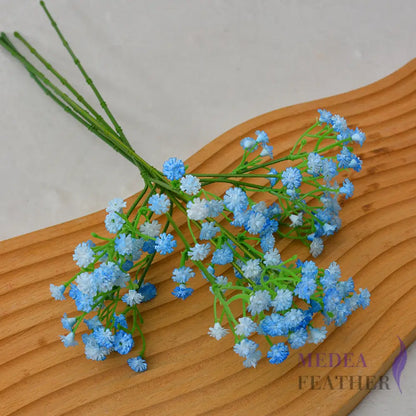 Baby’s Breath Artificial Flowers-Pack of 5 - Light blue