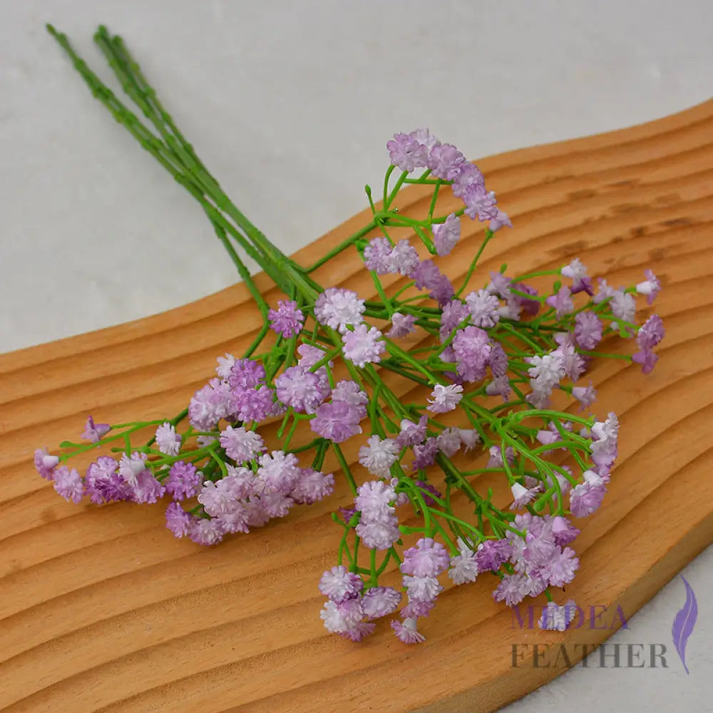 Baby’s Breath Artificial Flowers-Pack of 5 - Purple