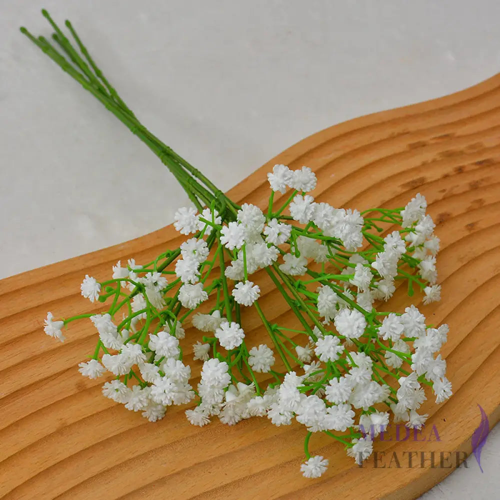 Baby’s Breath Artificial Flowers-Pack of 5 - White