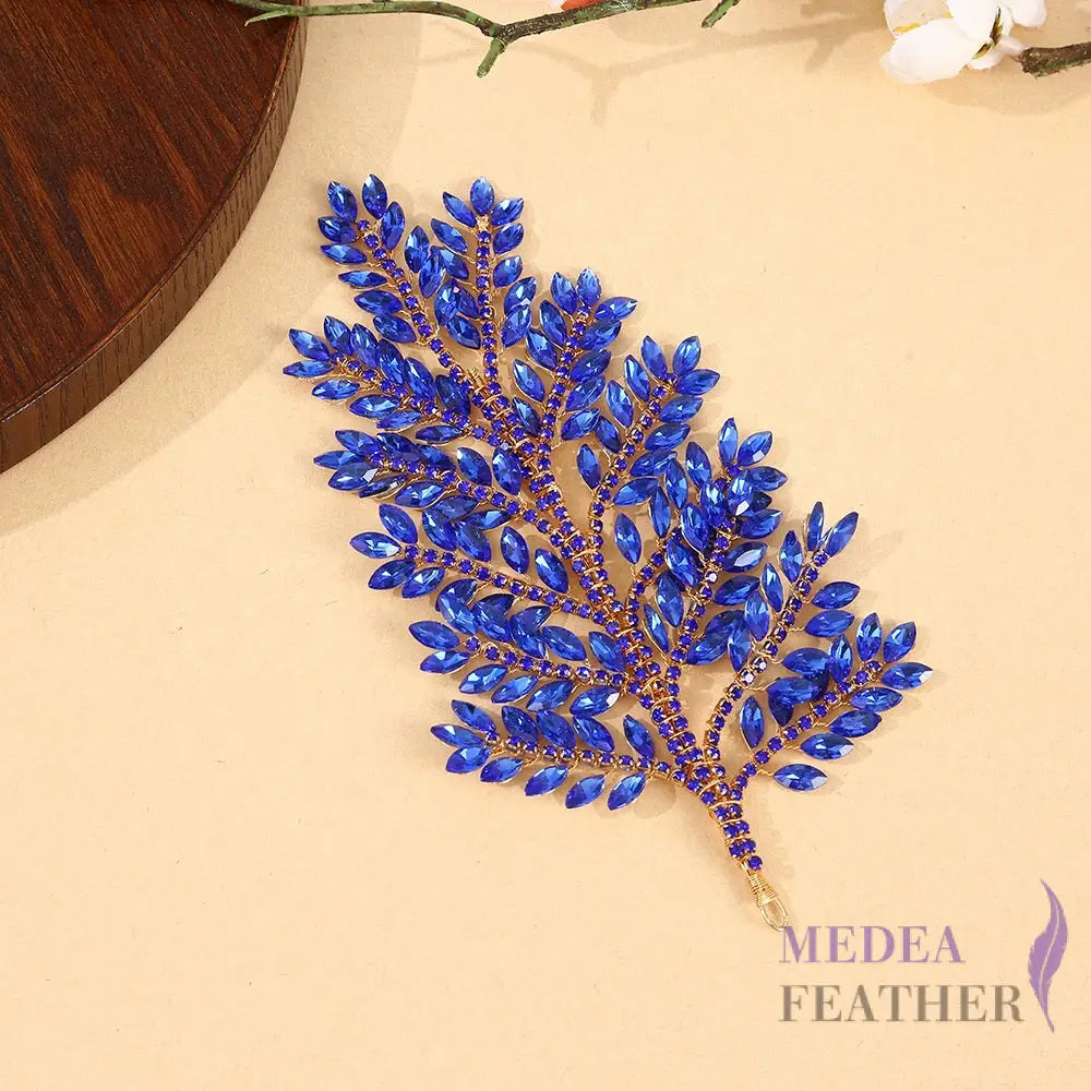 Bead Flower Leaves BF09 Purple