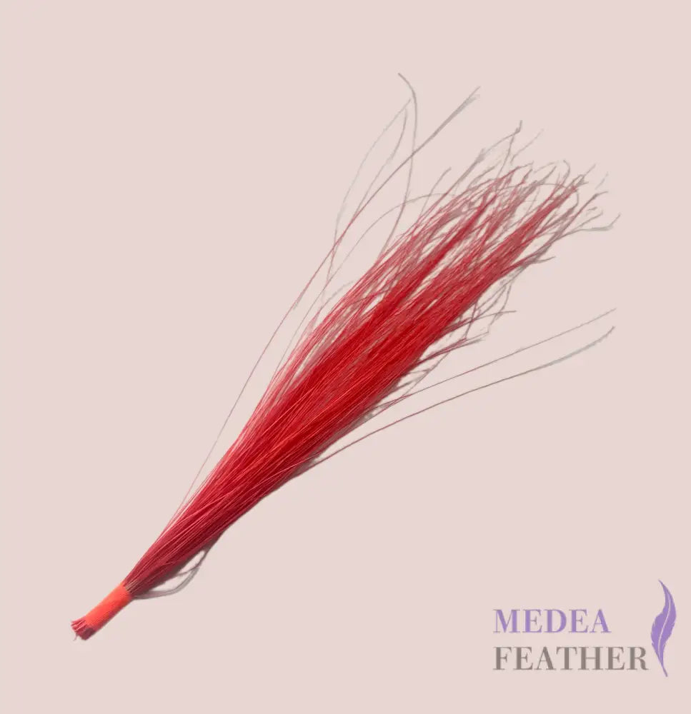 Burnt Peacock Hair Trim Fringe 10cm - #27 coral pink