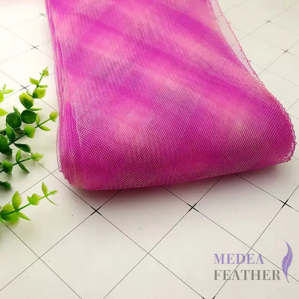 Checker Pattern 15cm Wide Crinoline Pink and Purple / 1 meter