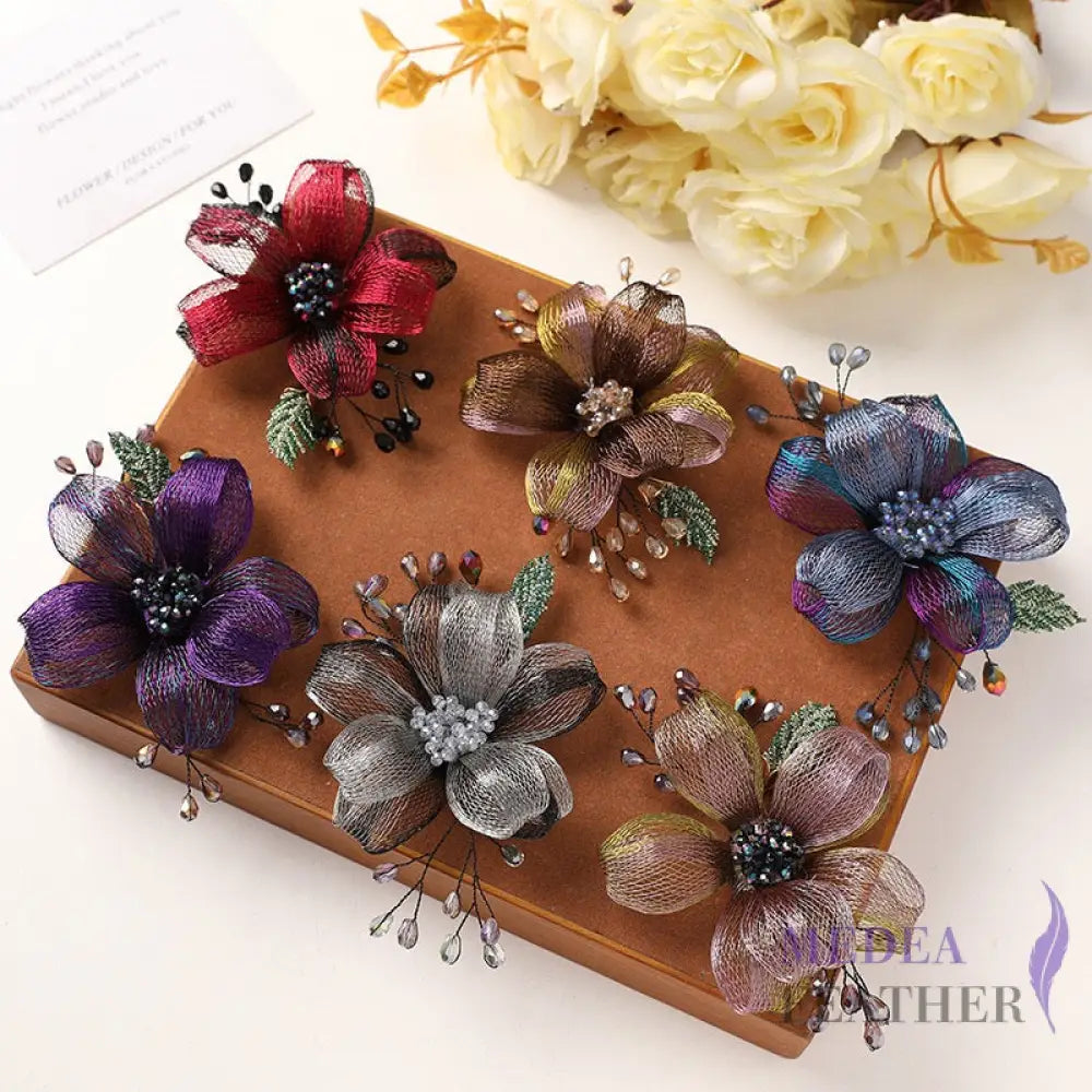 Copper Wire Bead Flower BF05