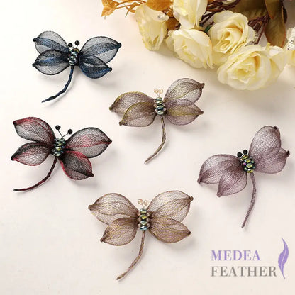 Copper Wire Bead Flower Dragonfly BF06