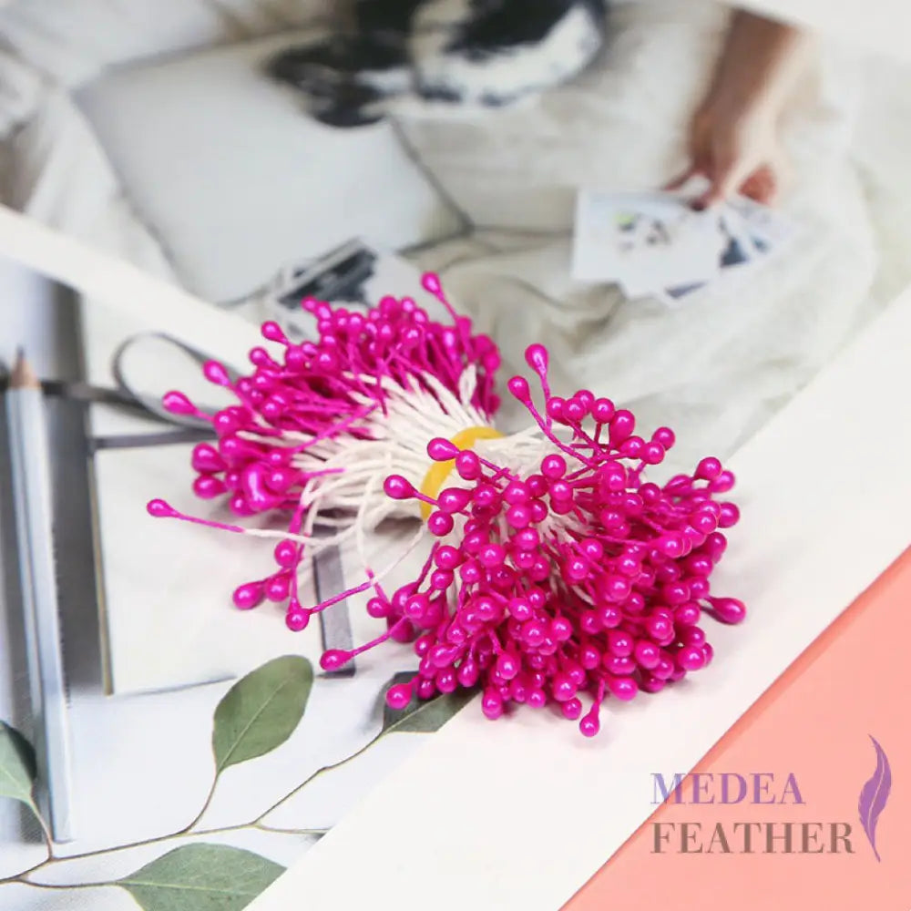 Cotton Flower Stamen with Plastic Head for Handcraft