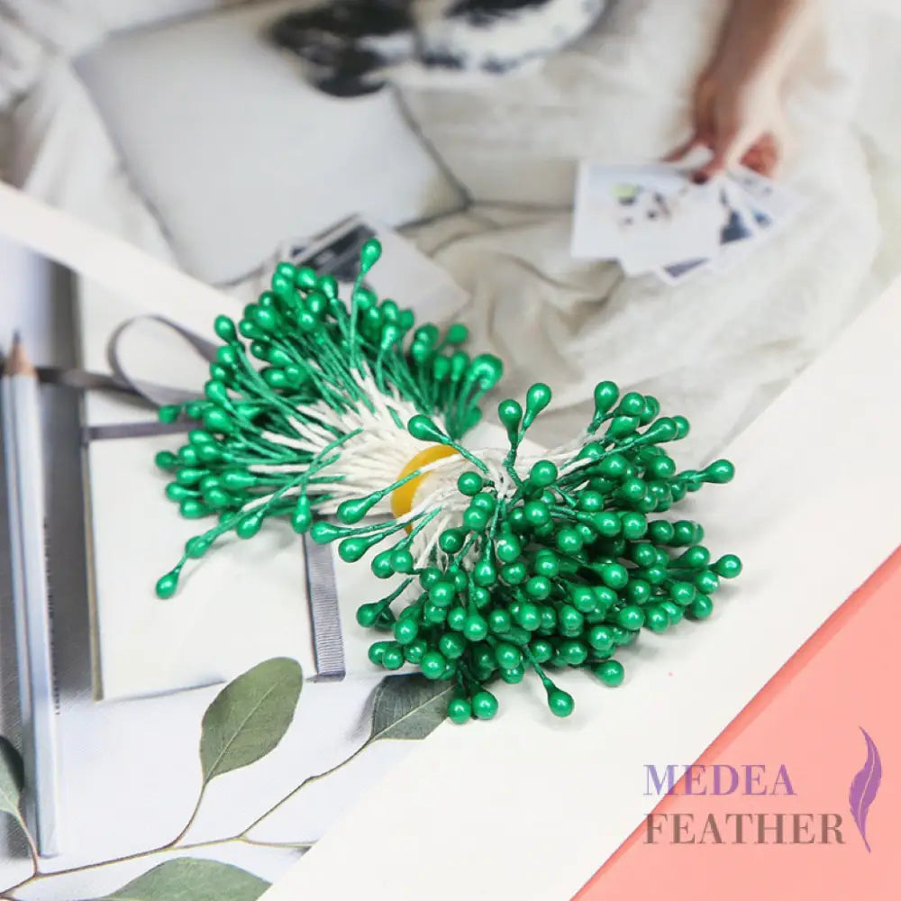 Cotton Flower Stamen with Plastic Head for Handcraft