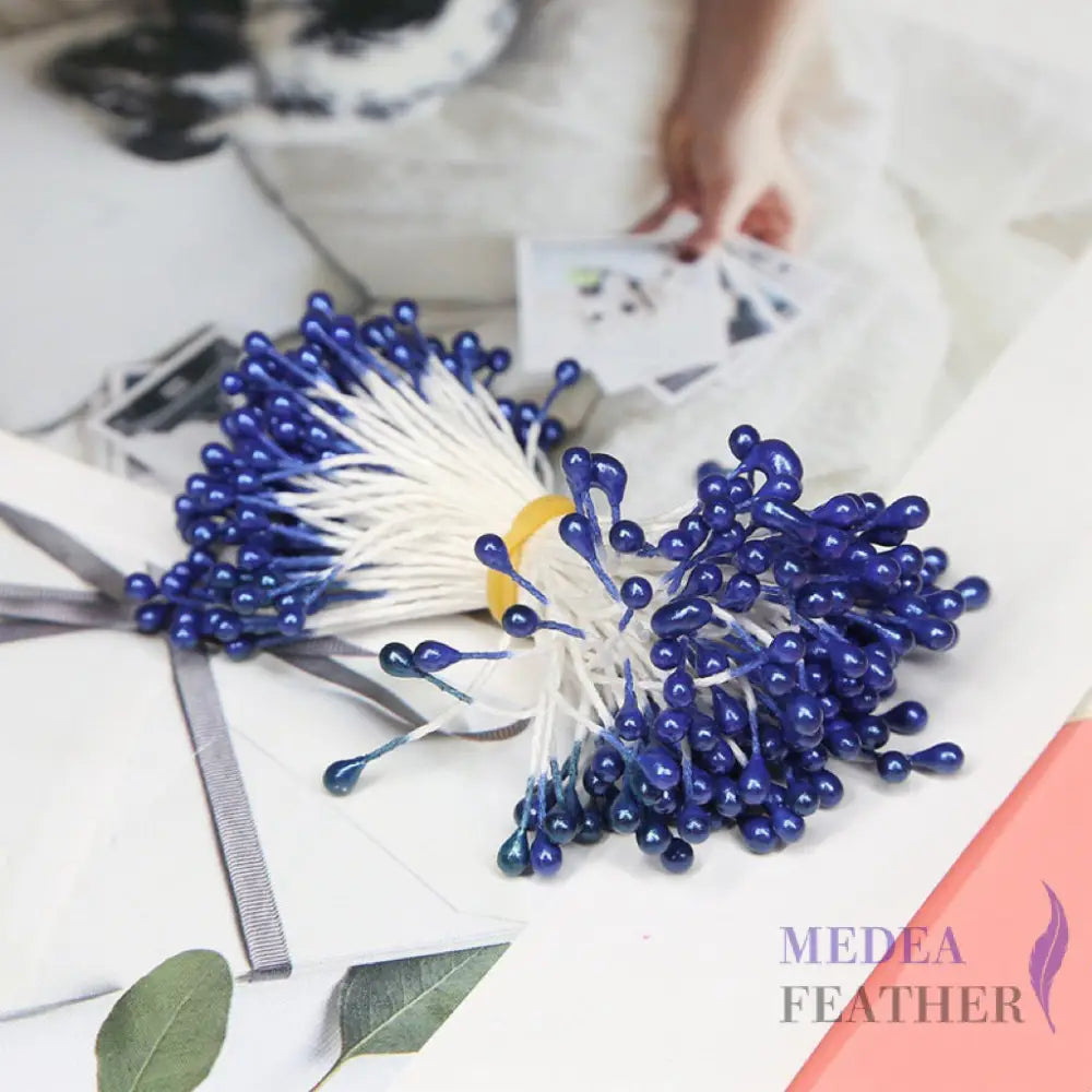 Cotton Flower Stamen with Plastic Head for Handcraft