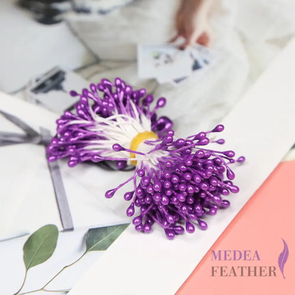 Cotton Flower Stamen with Plastic Head for Handcraft
