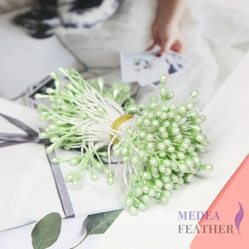 Cotton Flower Stamen with Plastic Head for Handcraft