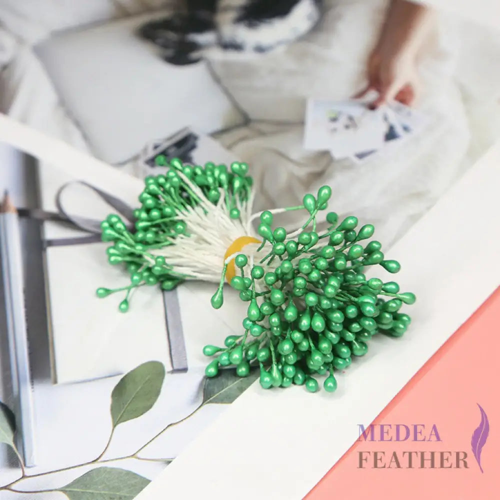 Cotton Flower Stamen with Plastic Head for Handcraft