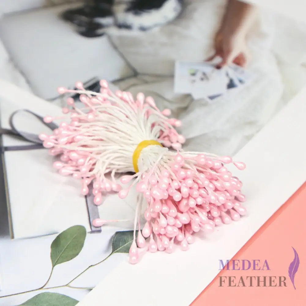 Cotton Flower Stamen with Plastic Head for Handcraft