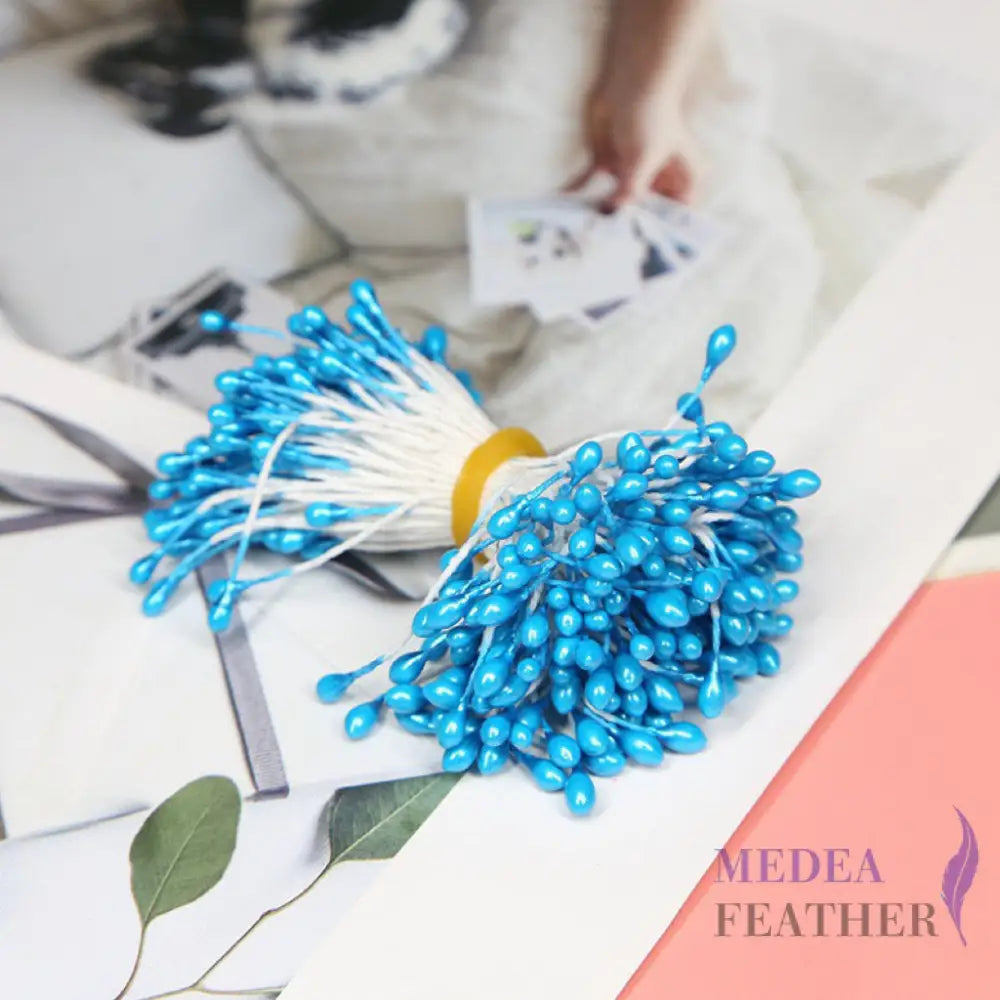 Cotton Flower Stamen with Plastic Head for Handcraft