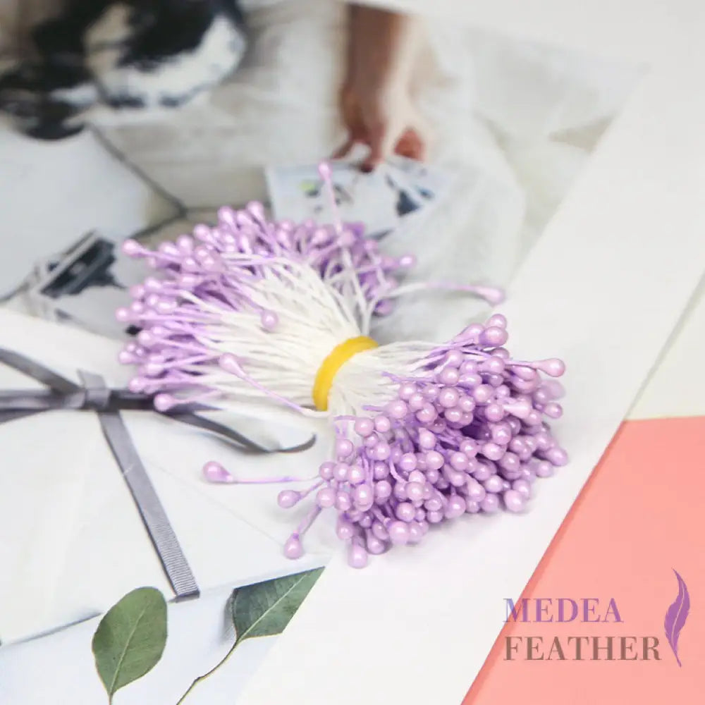 Cotton Flower Stamen with Plastic Head for Handcraft