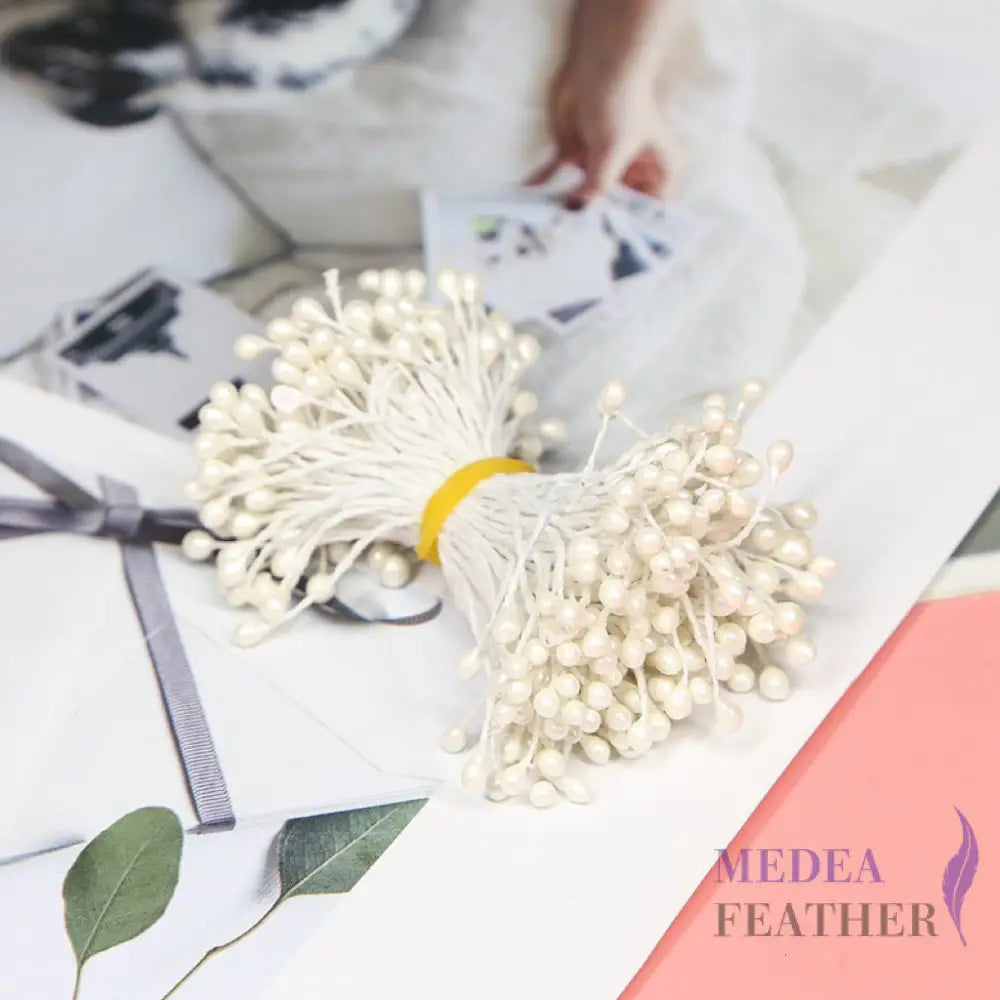 Cotton Flower Stamen with Plastic Head for Handcraft
