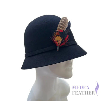 Country Style Feather Hat Mount DS251204B