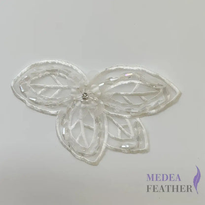 Crystal Embroidered Butterfly Lace Applique