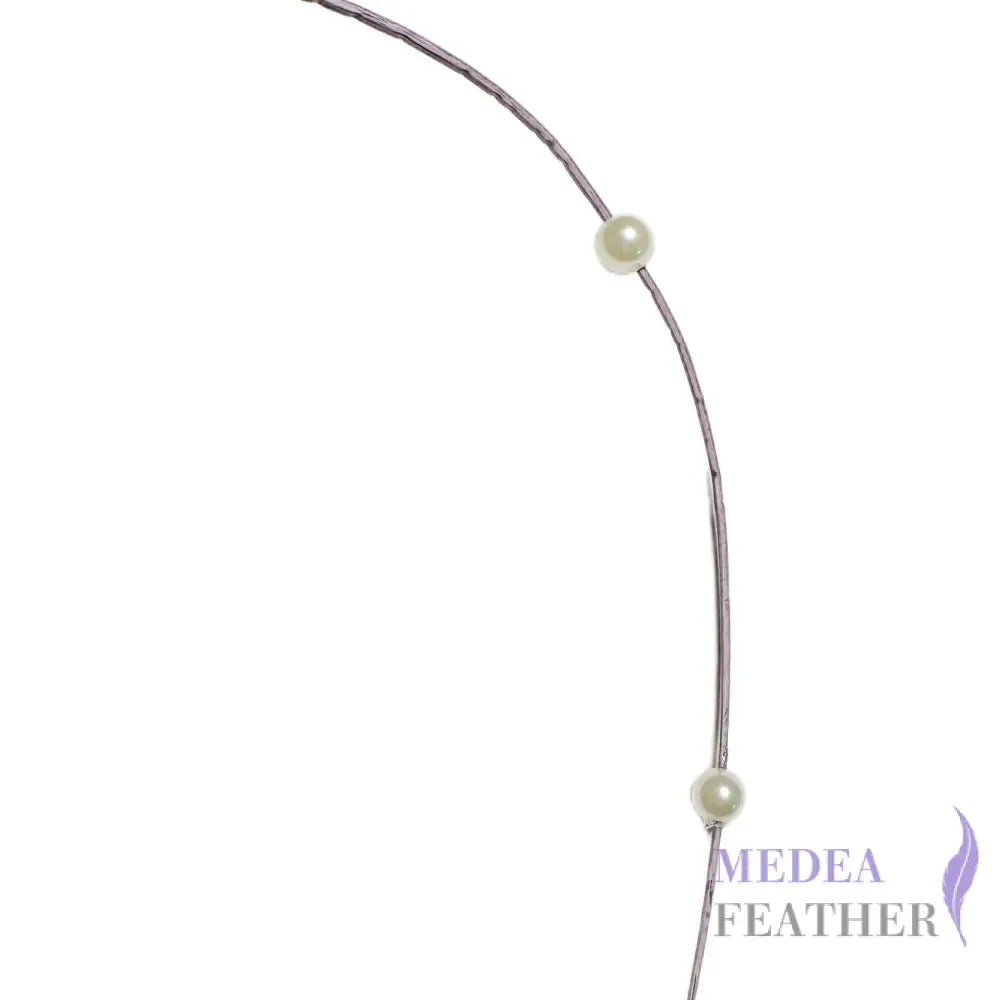 Curled Feather and Quill Bead Design Feather Mount