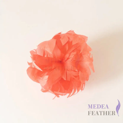 Curled Goose Feather Flower Bud Mount Custom - Please add text below