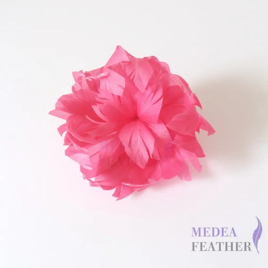 Curled Goose Feather Flower Bud Mount Custom - Please add text below