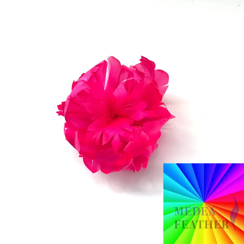 Curled Goose Feather Flower Bud Mount DS250908 Custom-please add text below