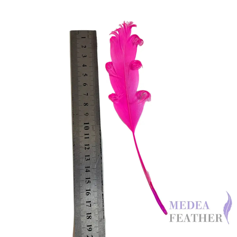 15 CM Curled Goose Feather 50 PCS SFGOOSE03 - #52 neon pink