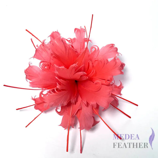 Curly Goose Feather Flower Mount FM416 #28 hibiscus