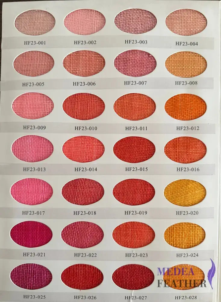 【Open for Wholesale Only】90 cm Wide Stiffed Sinamay Fabric -20 meters Custom