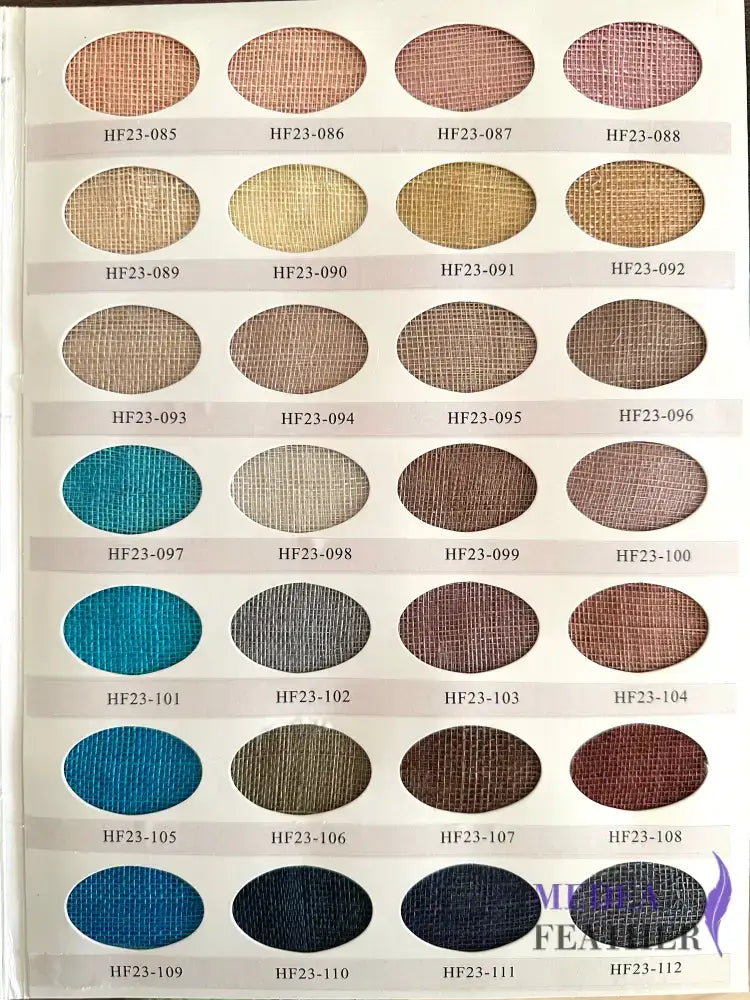 【Open for Wholesale Only】90 cm Wide Stiffed Sinamay Fabric -20 meters Custom