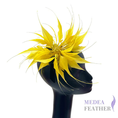 Diamond Cut Goose Feather Mount #58 yellow