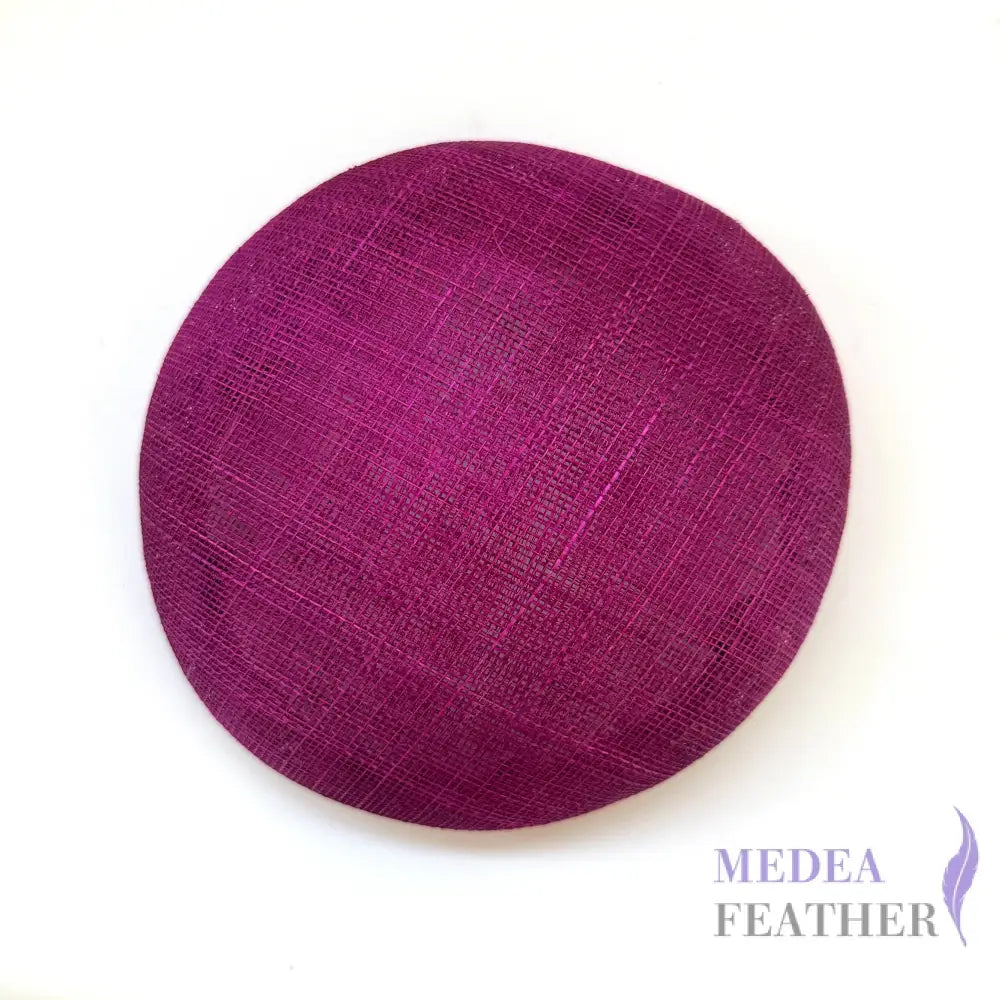 15cm Sinamay Button Fascinator Base Festival fushsia ready-to-ship