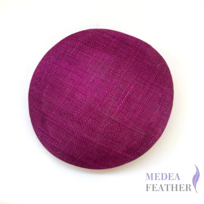 15cm Sinamay Button Fascinator Base Festival fushsia ready-to-ship
