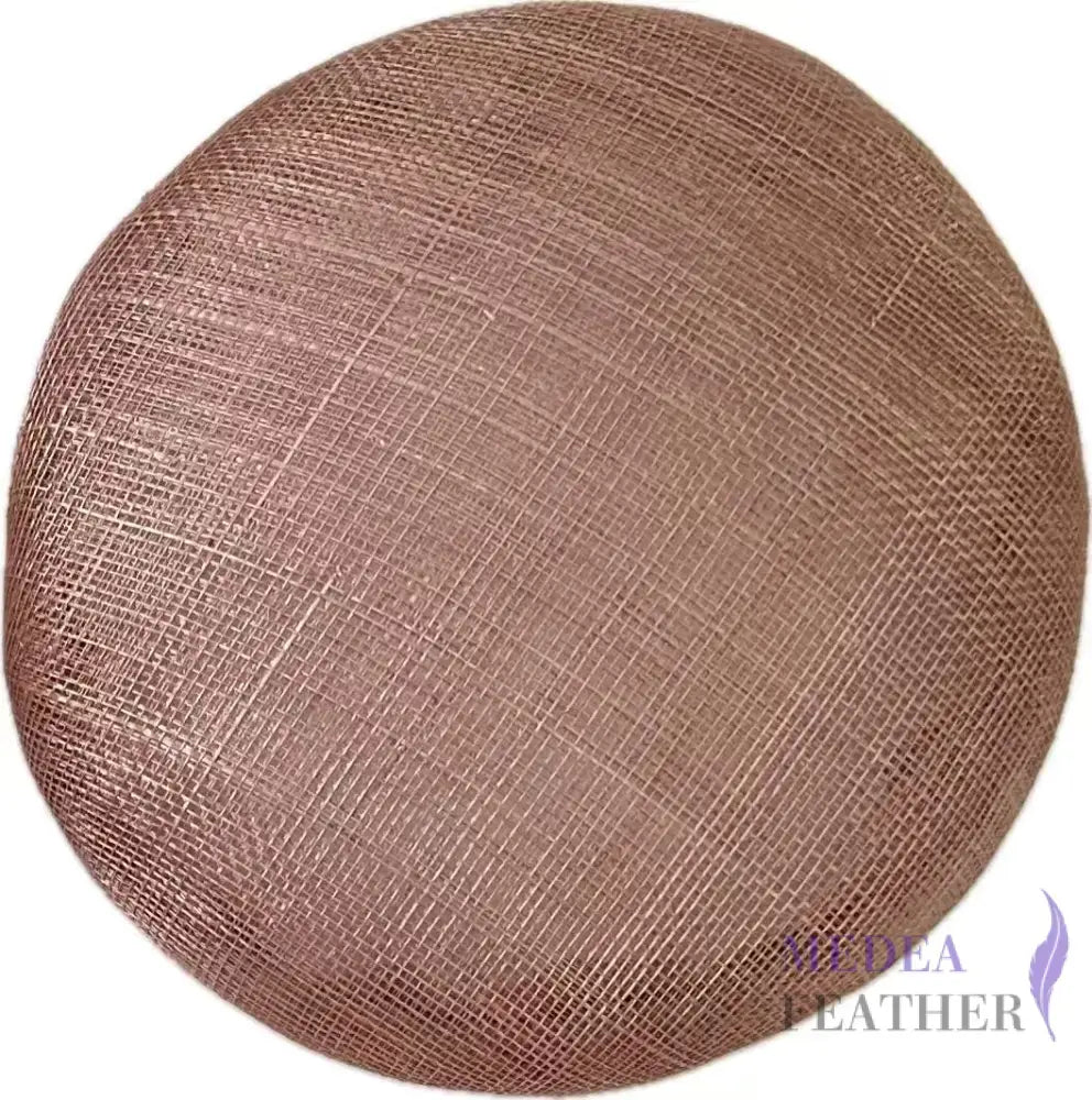 15cm Sinamay Button Fascinator Base Latte Brown ready-to-ship
